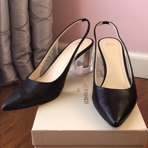 Marc fisher black lucite heels 🖤
